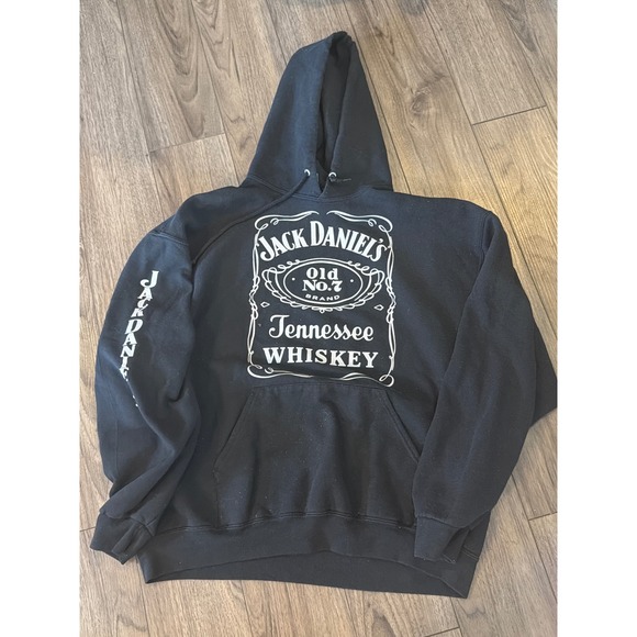 Jack Daniels Other - Jack Daniel's Tennessee Whiskey Graphic Hoodie Black Mens XL Jerzees NuBlend